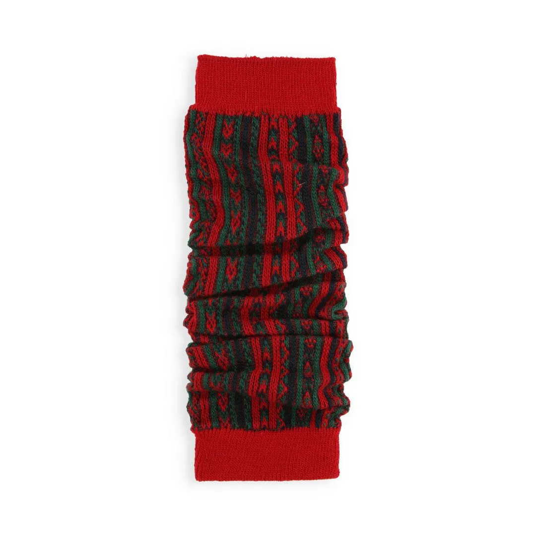 021400225 Jacquard Stripe Legwarmers