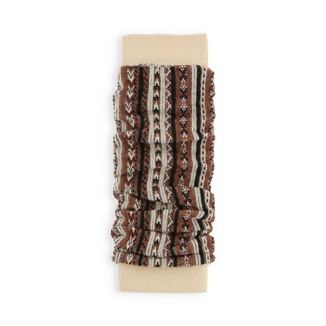 021400225 Jacquard Stripe Legwarmers
