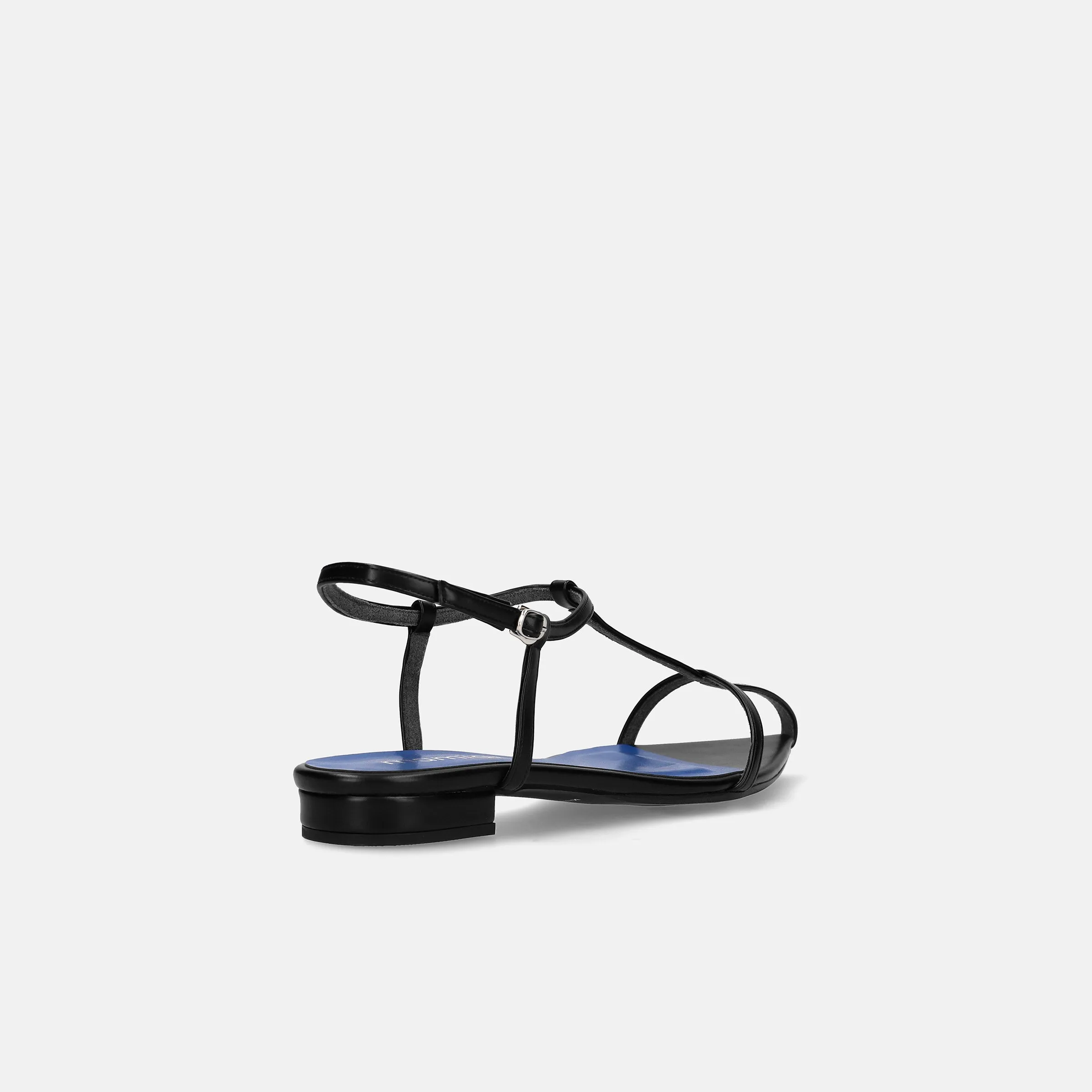 15% OFF: 2024SS: T-strap pointed flat sandals (m17001) Black