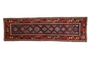 3.5x12.5 Antique Caucasian Rug Runner