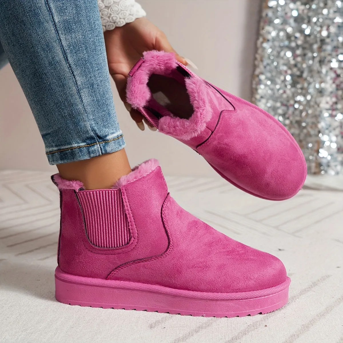 Alero Plush Ankle Boots