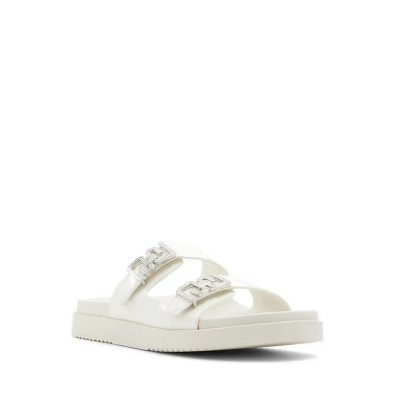 Alessie Flat Sandals - White