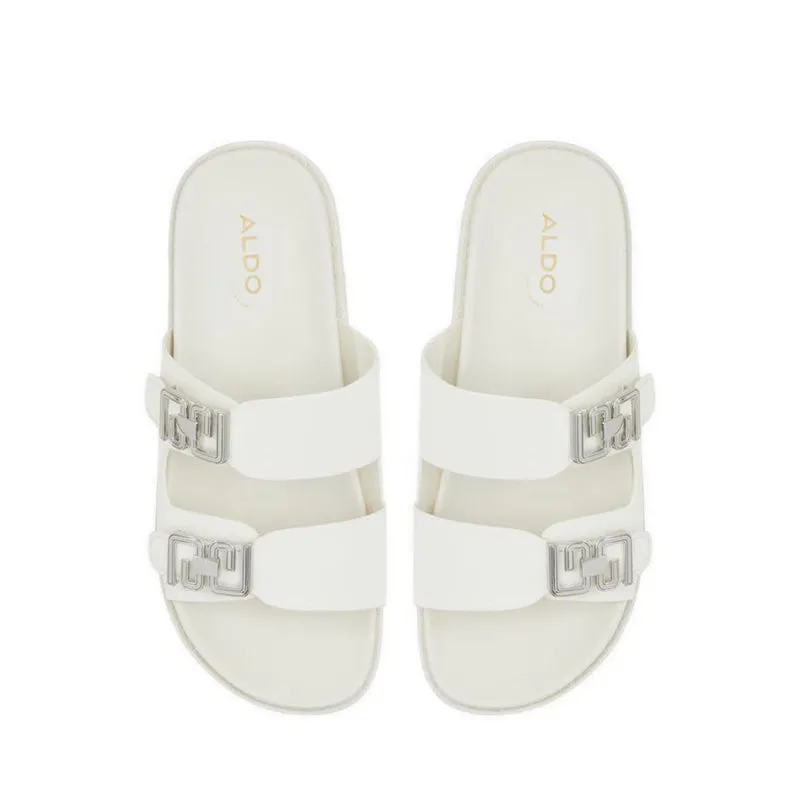 Alessie Flat Sandals - White
