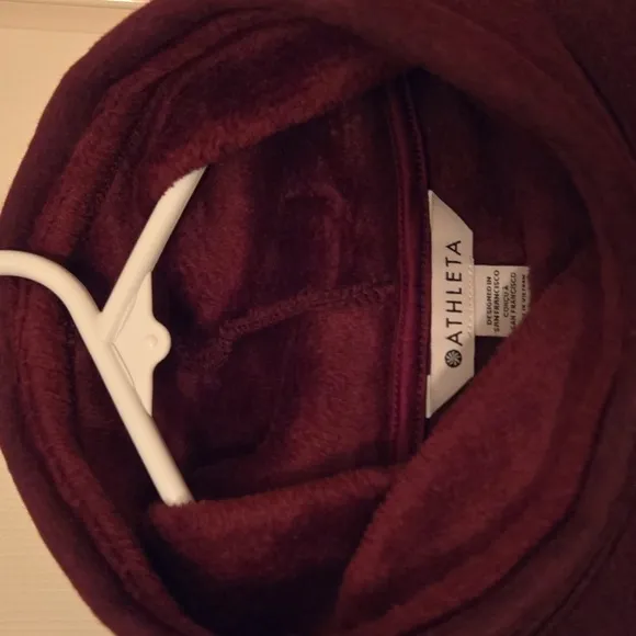 ATHLETA Burgundy Cowl Neck Sweater