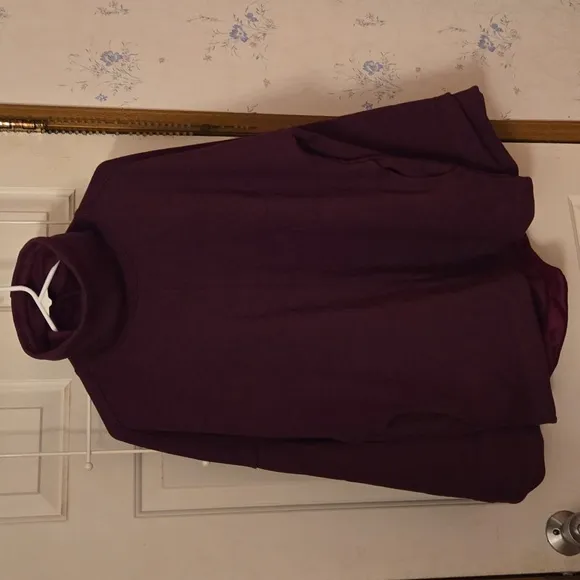 ATHLETA Burgundy Cowl Neck Sweater