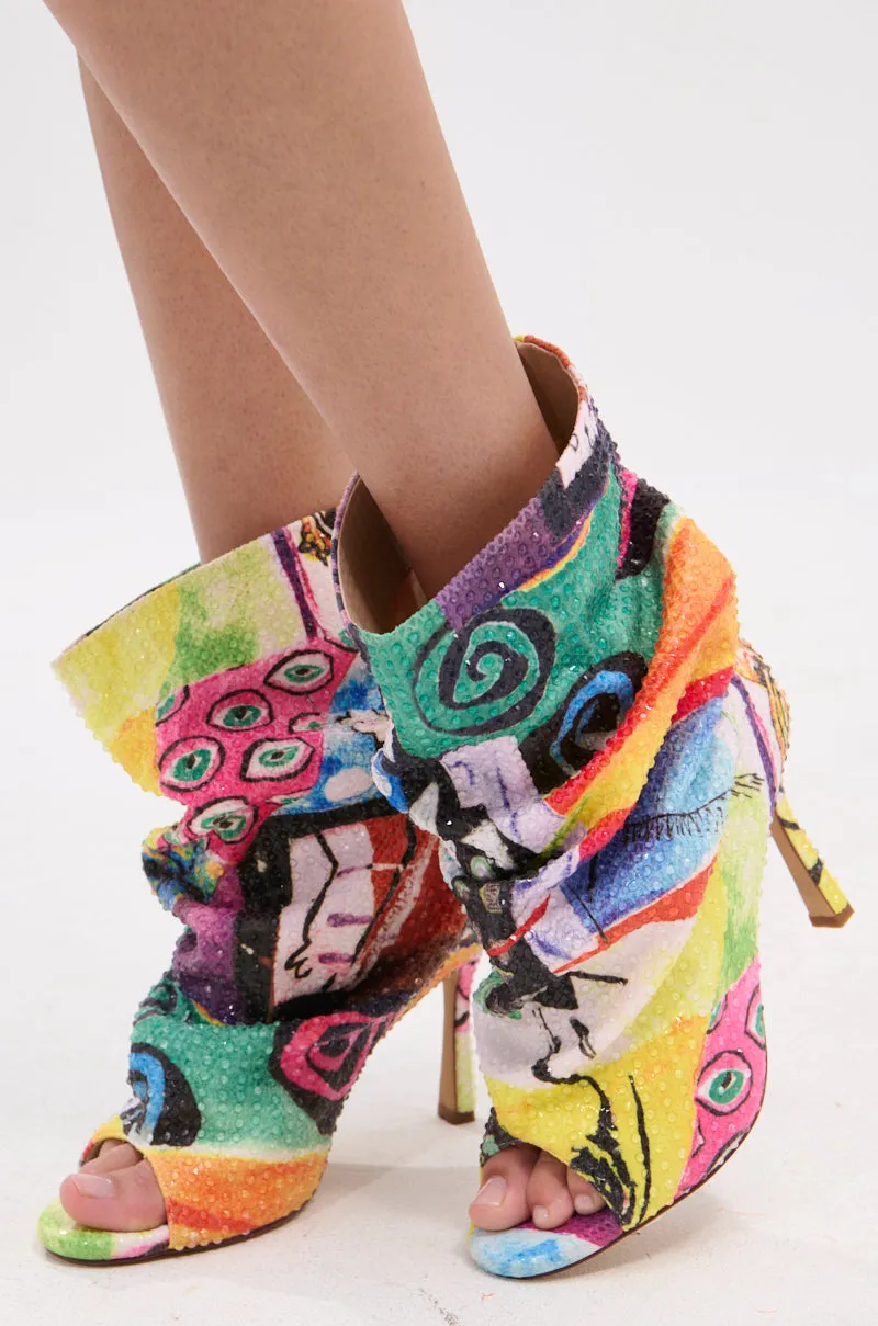 AZALEA WANG JONICE MULTI OPEN TOE BOOTIE