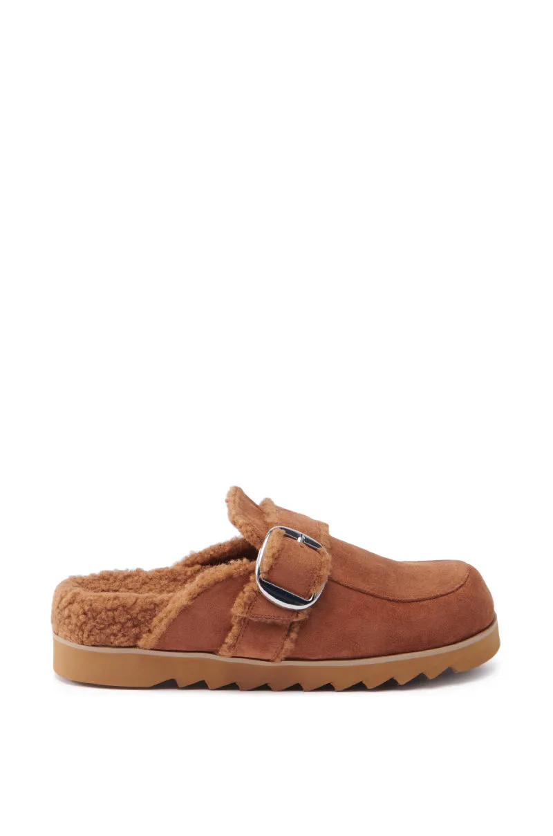 AZALEA WANG SIMAH CHESTNUT SLIPPER CLOG