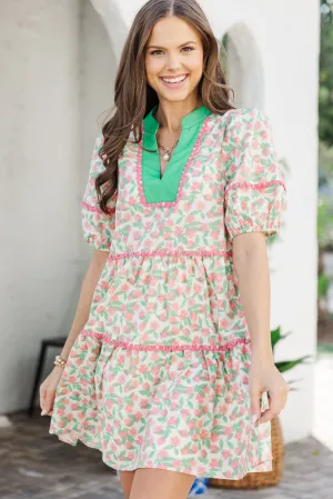 Beautiful Moments Pink Floral Babydoll Dress