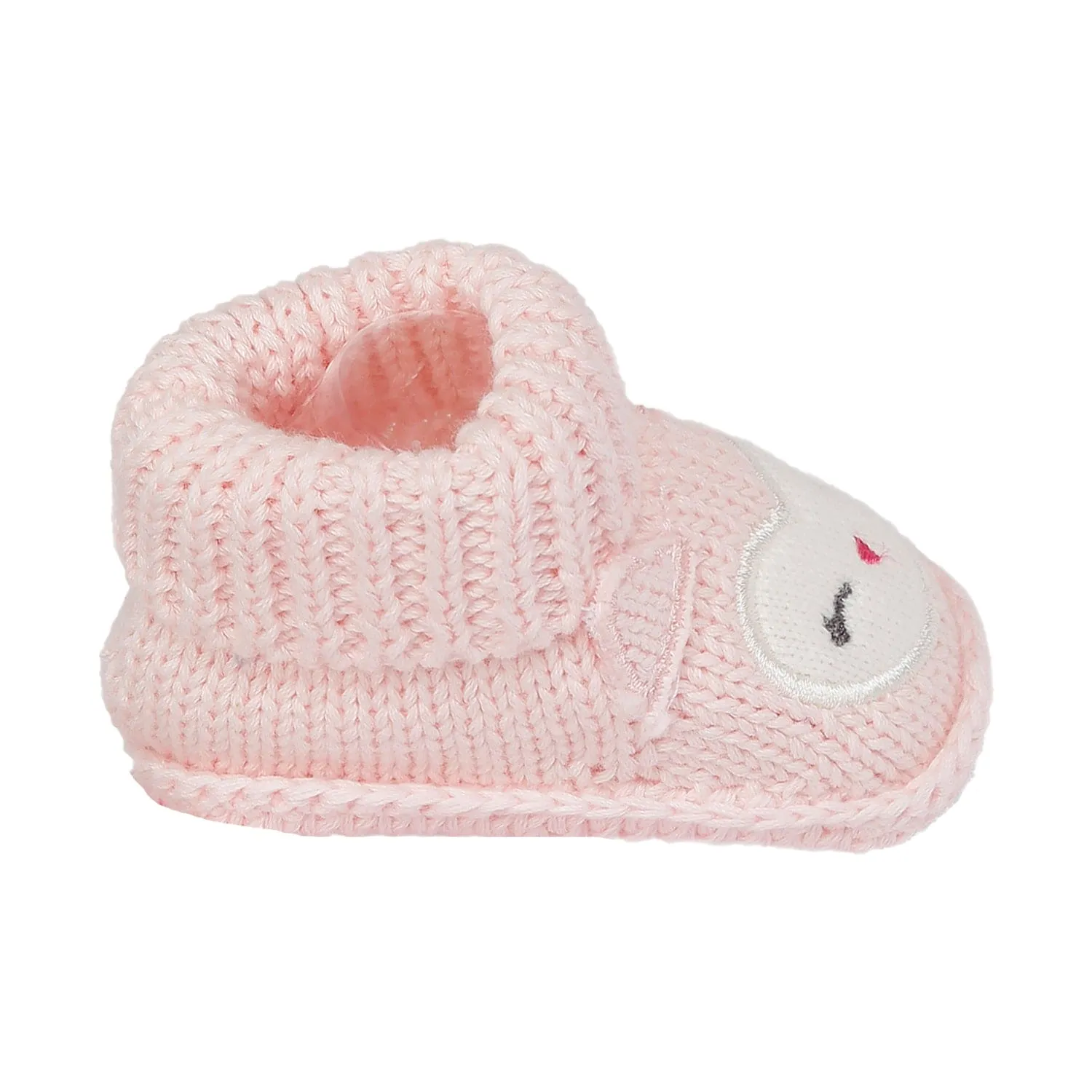 Blushing Newborn Crochet Socks Booties - Pink