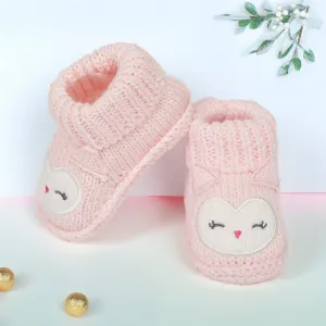Blushing Newborn Crochet Socks Booties - Pink