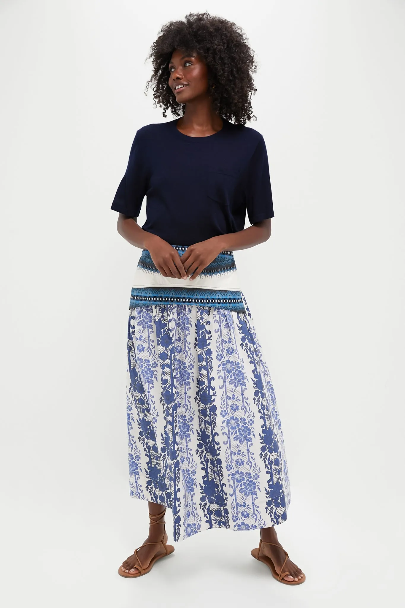 Bondi Blues Cotton Poplin Jolie Skirt