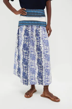 Bondi Blues Cotton Poplin Jolie Skirt