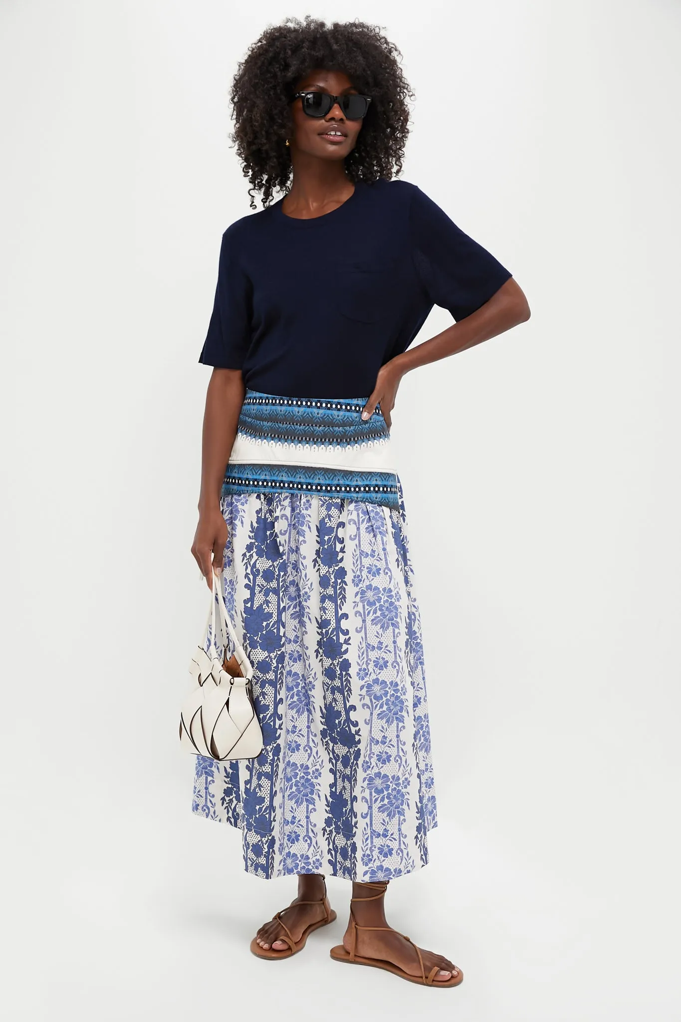 Bondi Blues Cotton Poplin Jolie Skirt