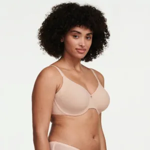 Chantelle bra 36I nude rose Comfort Chic full cup custom fit plus size new $78