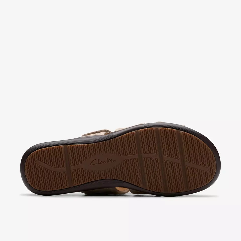 Clarks Women's Kitly Slide Metallic Leather 26181444