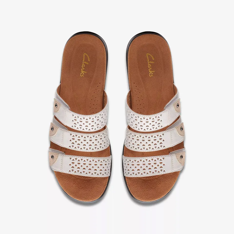 Clarks Women's Kitly Walk Tan | White