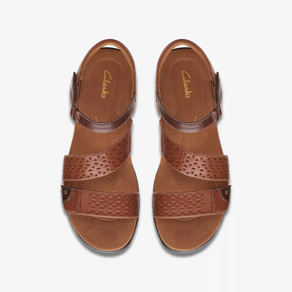 Clarks Women's Kitly Way Tan Leather 26170997
