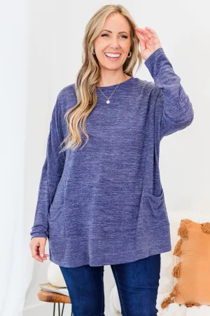 Crisp Autumn Air Tunic, Navy