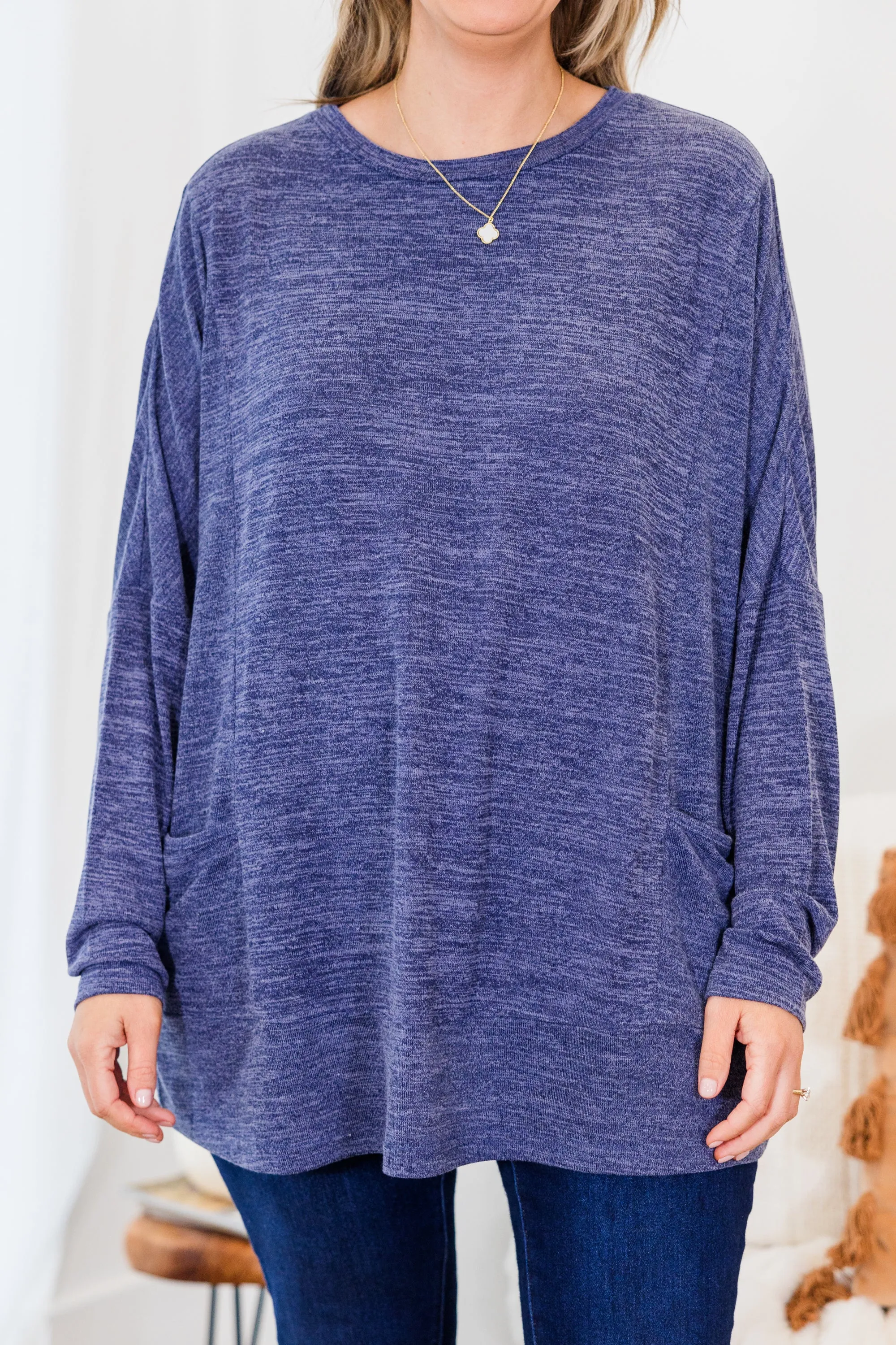 Crisp Autumn Air Tunic, Navy