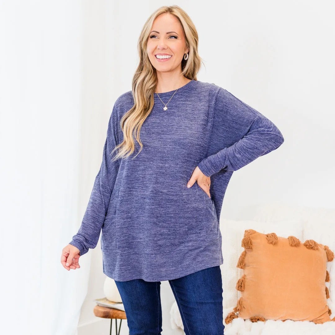 Crisp Autumn Air Tunic, Navy
