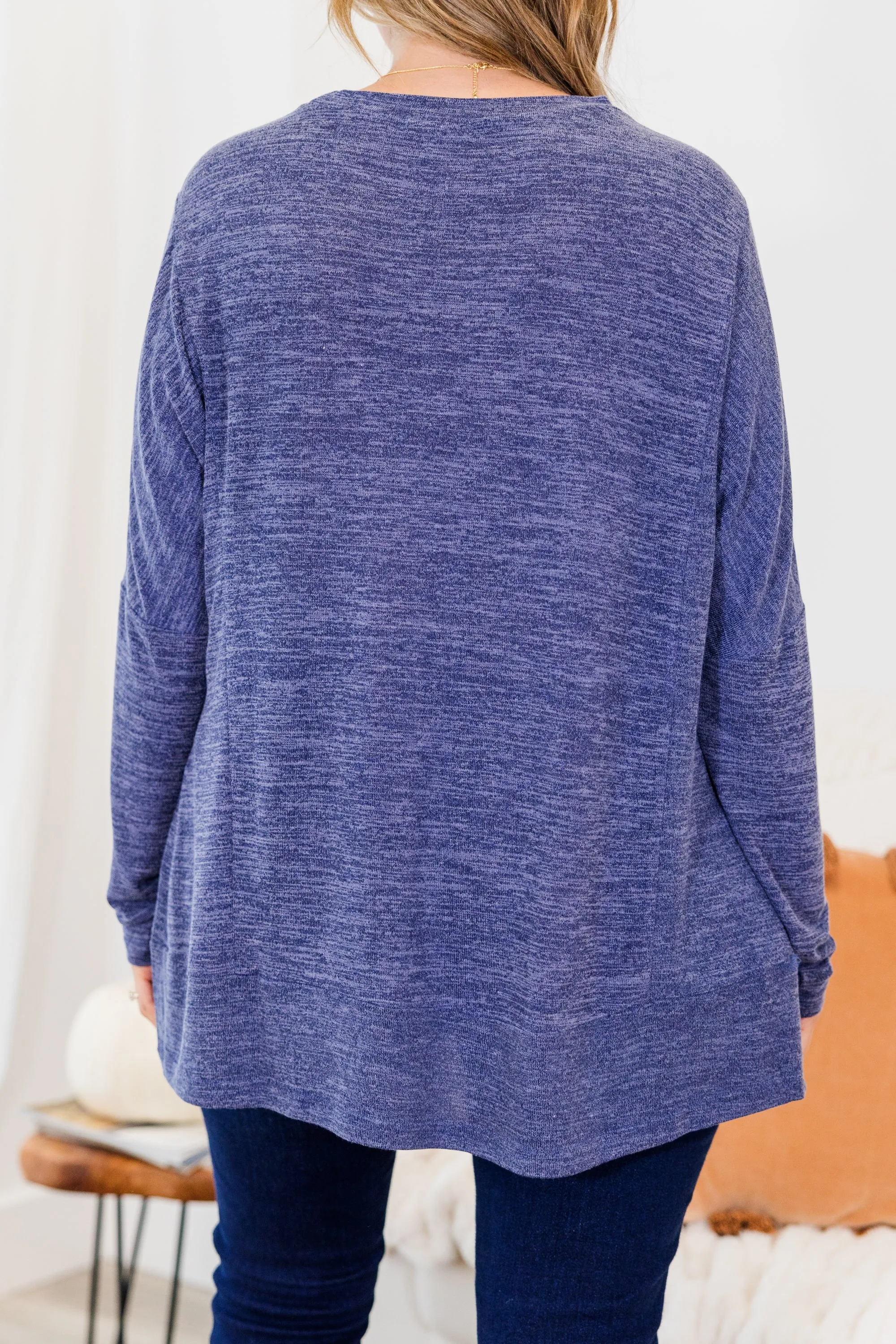 Crisp Autumn Air Tunic, Navy