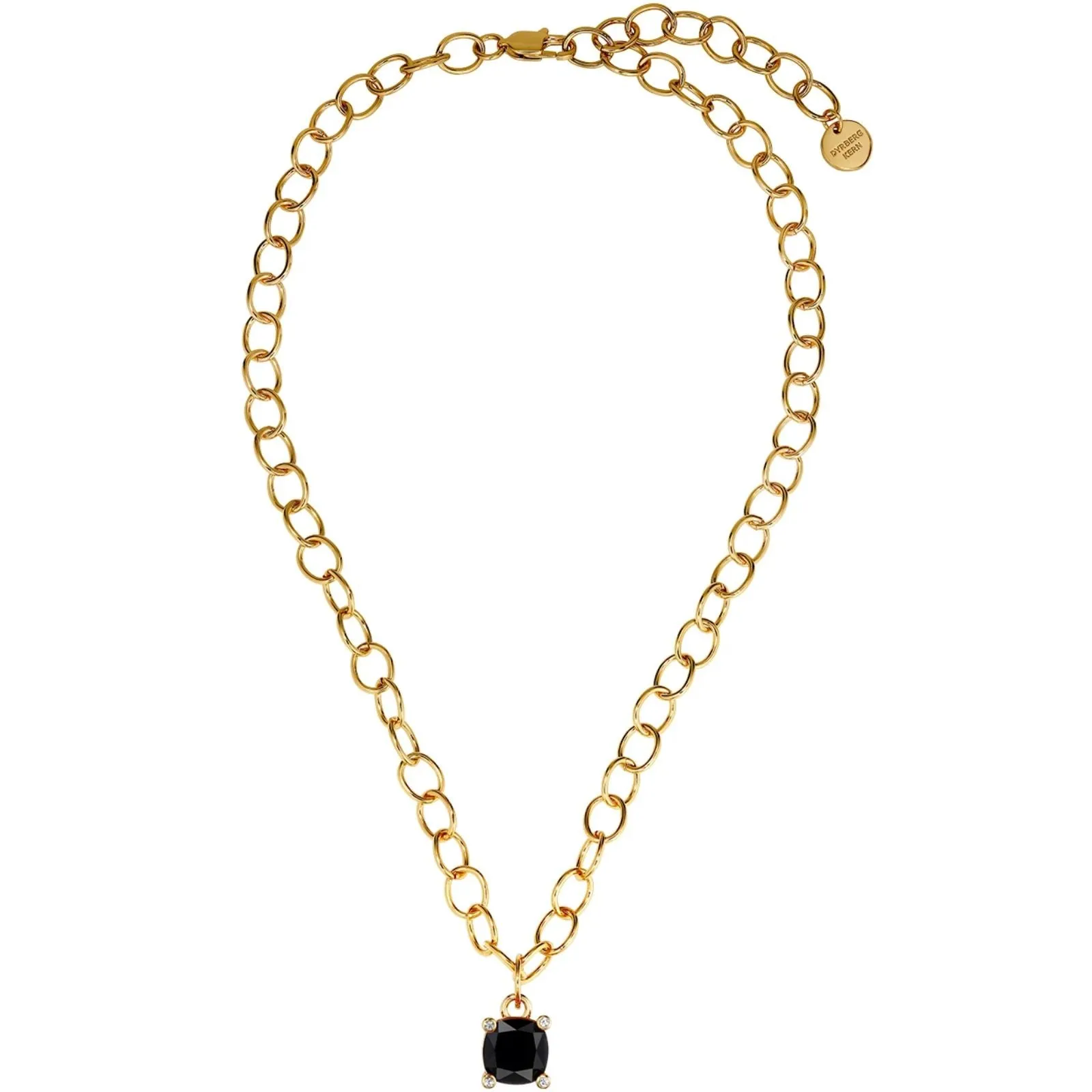 Dyrberg Kern Ramina Gold Necklace - Black
