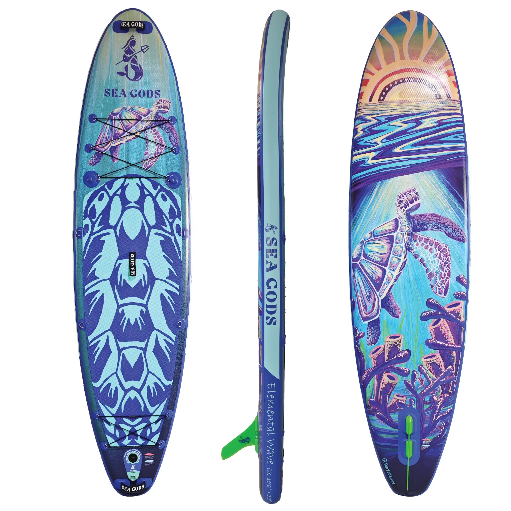 Elemental Wave 10'6" - Inflatable Stand Up Paddleboard Package