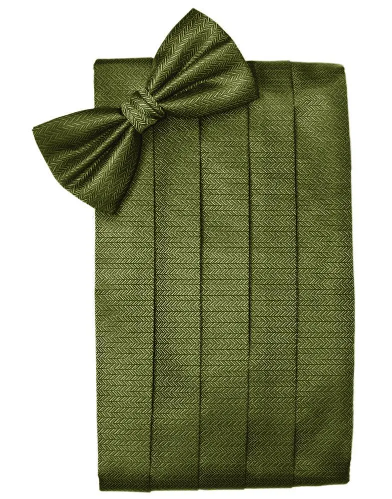 Fern Herringbone Cummerbund