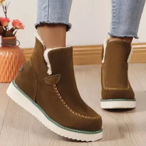 Frosted Suede Booties