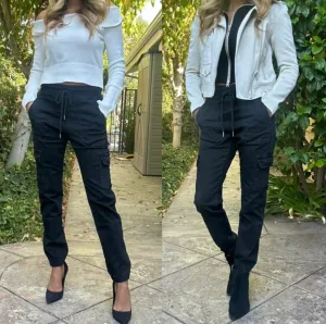 Gaya Cargo Black Denim