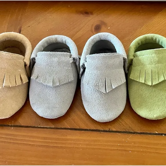 Handmade Native Alaskan Baby Mukluks suede leather 0-3 mos, 3-6 mos, 6-12mos