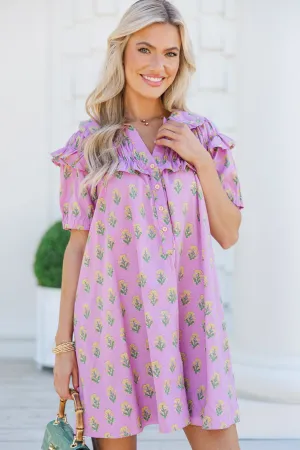 Head Start Pink Medallion Babydoll Dress