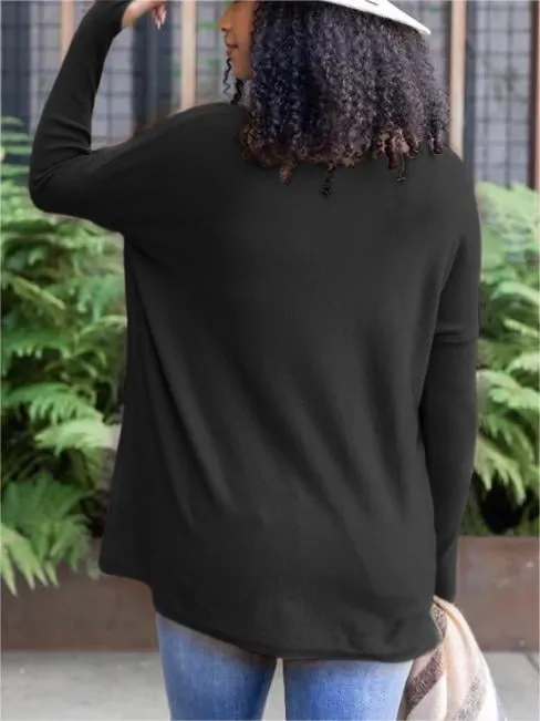 💥HOT SALE 💥Long Sleeve Thumbhole Sweater Pocket Tunic