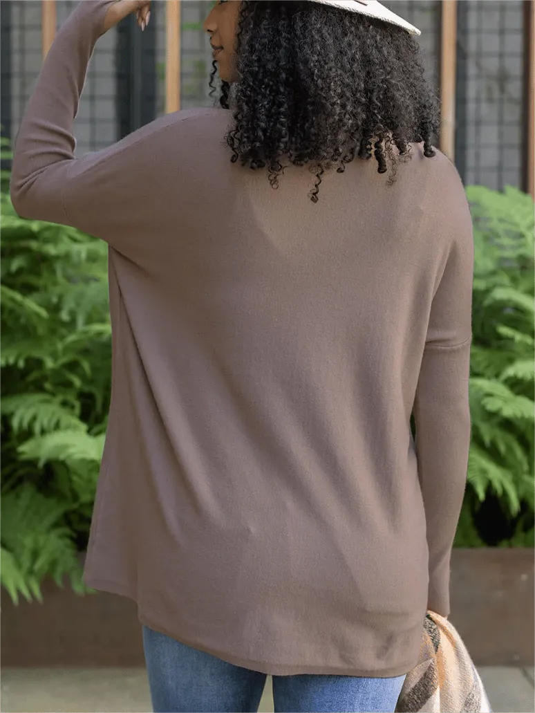 💥HOT SALE 💥Long Sleeve Thumbhole Sweater Pocket Tunic