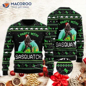 I'm Wearing An Ugly Christmas Sweater To A Sasquatch Camping Party.