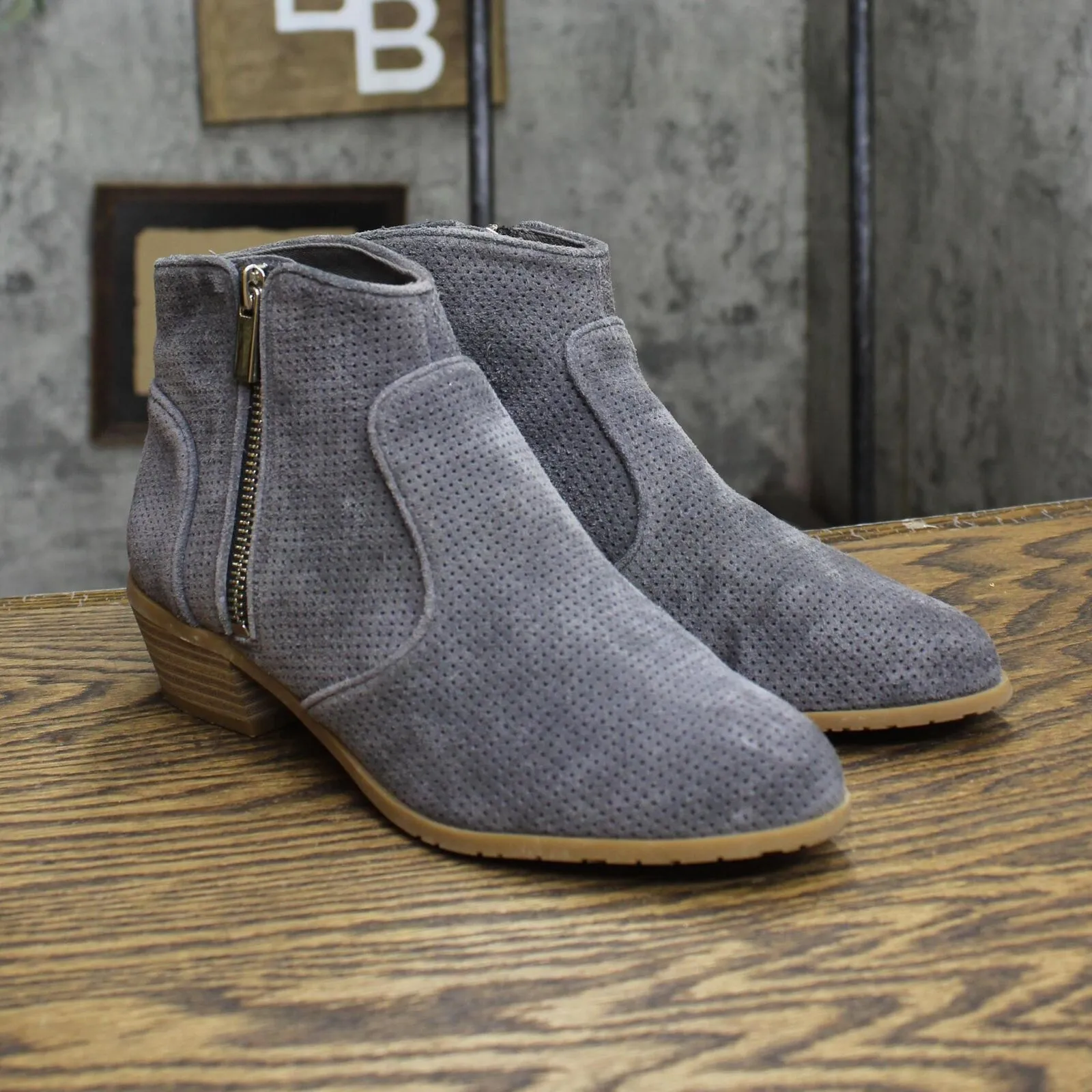 International Concepts Womens Lattice Ankle Booties 1673d8e3da300f Gray 6M