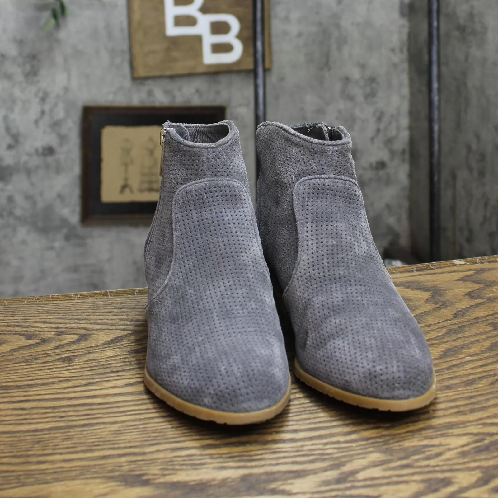 International Concepts Womens Lattice Ankle Booties 1673d8e3da300f Gray 6M