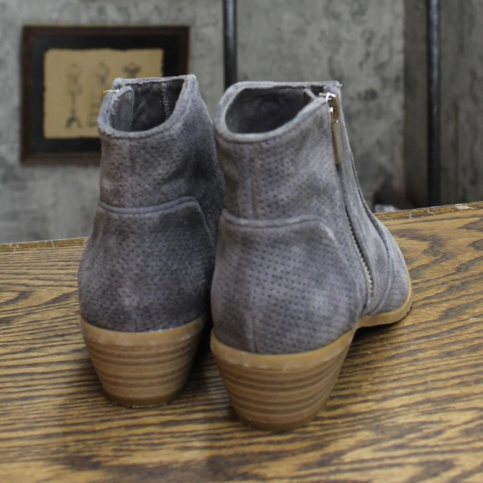 International Concepts Womens Lattice Ankle Booties 1673d8e3da300f Gray 6M