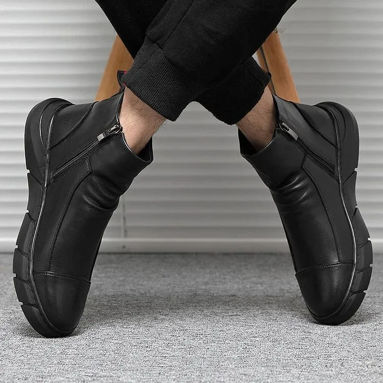 Italian Handmade Zipper Vinthentic Boots