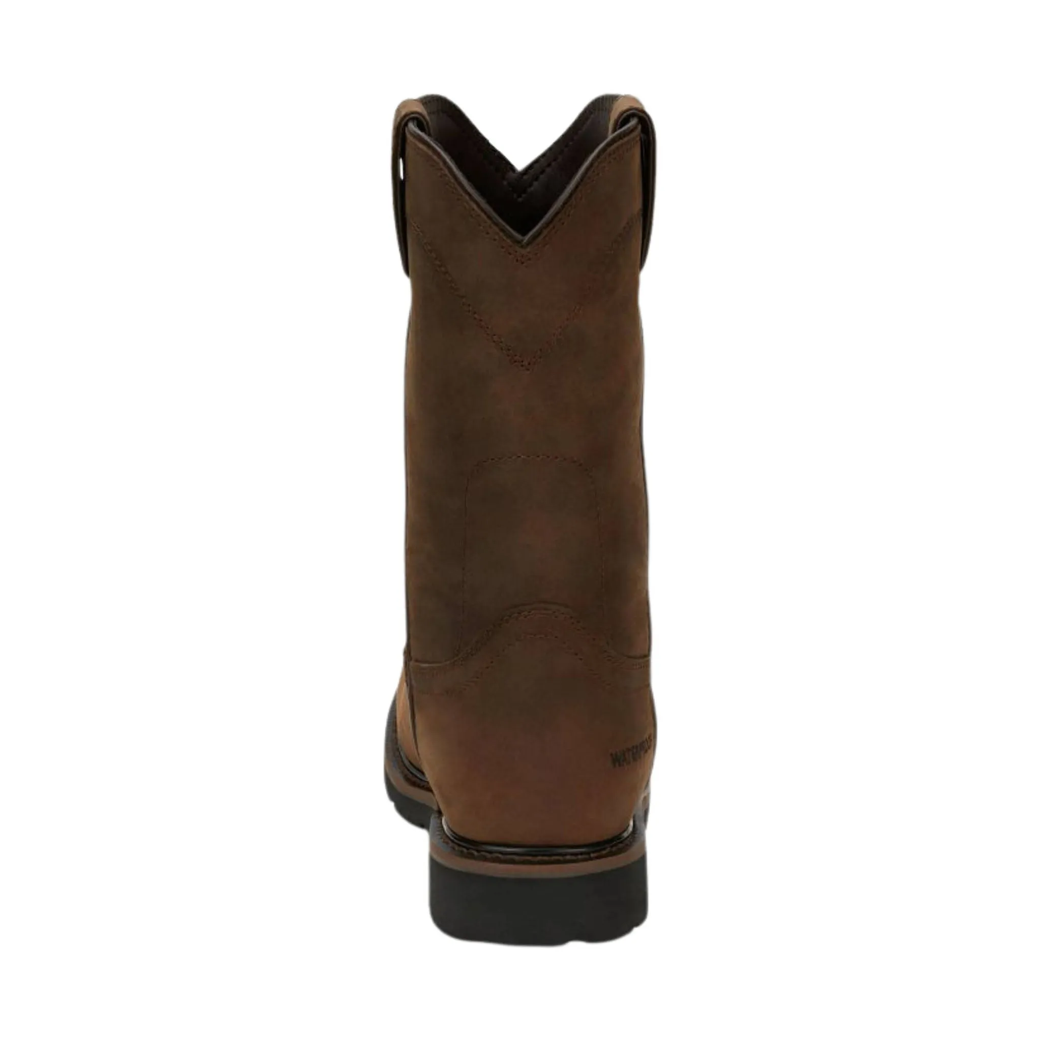 Justin Men's 11 Inch Drywall Wyoming Waterproof Soft Toe Work Boots - Brown
