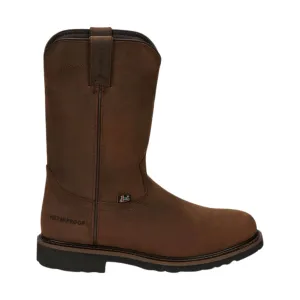 Justin Men's 11 Inch Drywall Wyoming Waterproof Soft Toe Work Boots - Brown