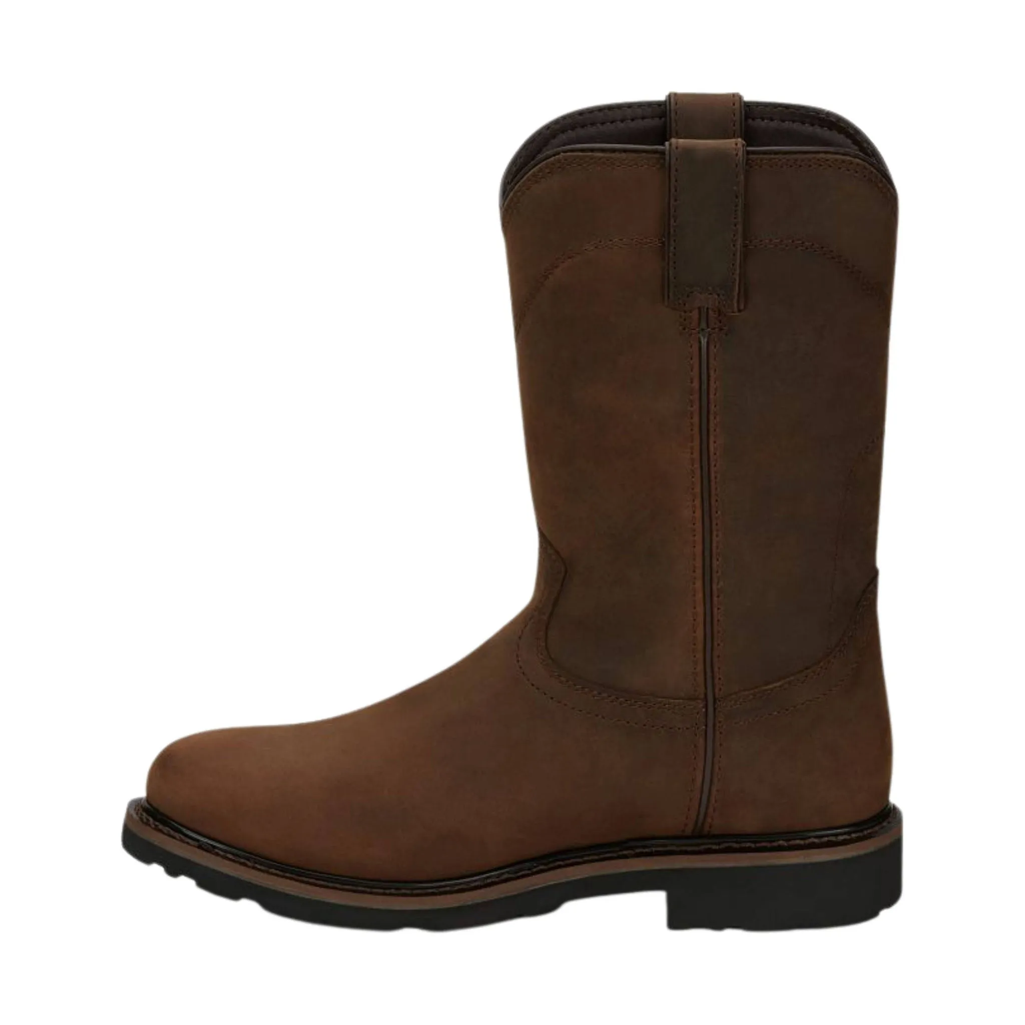 Justin Men's 11 Inch Drywall Wyoming Waterproof Soft Toe Work Boots - Brown