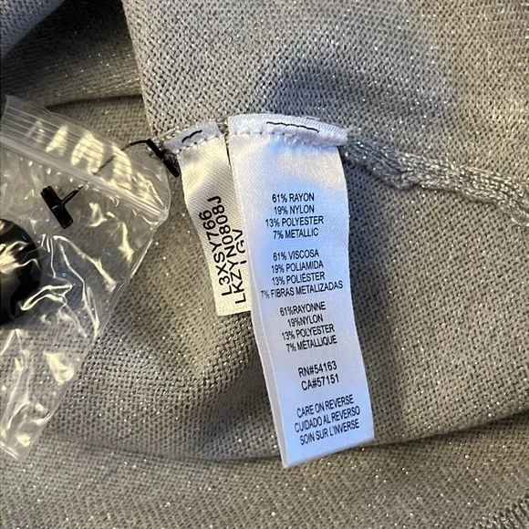 KARL LAGERFELD PARISMetallic Button-SleeveSweater