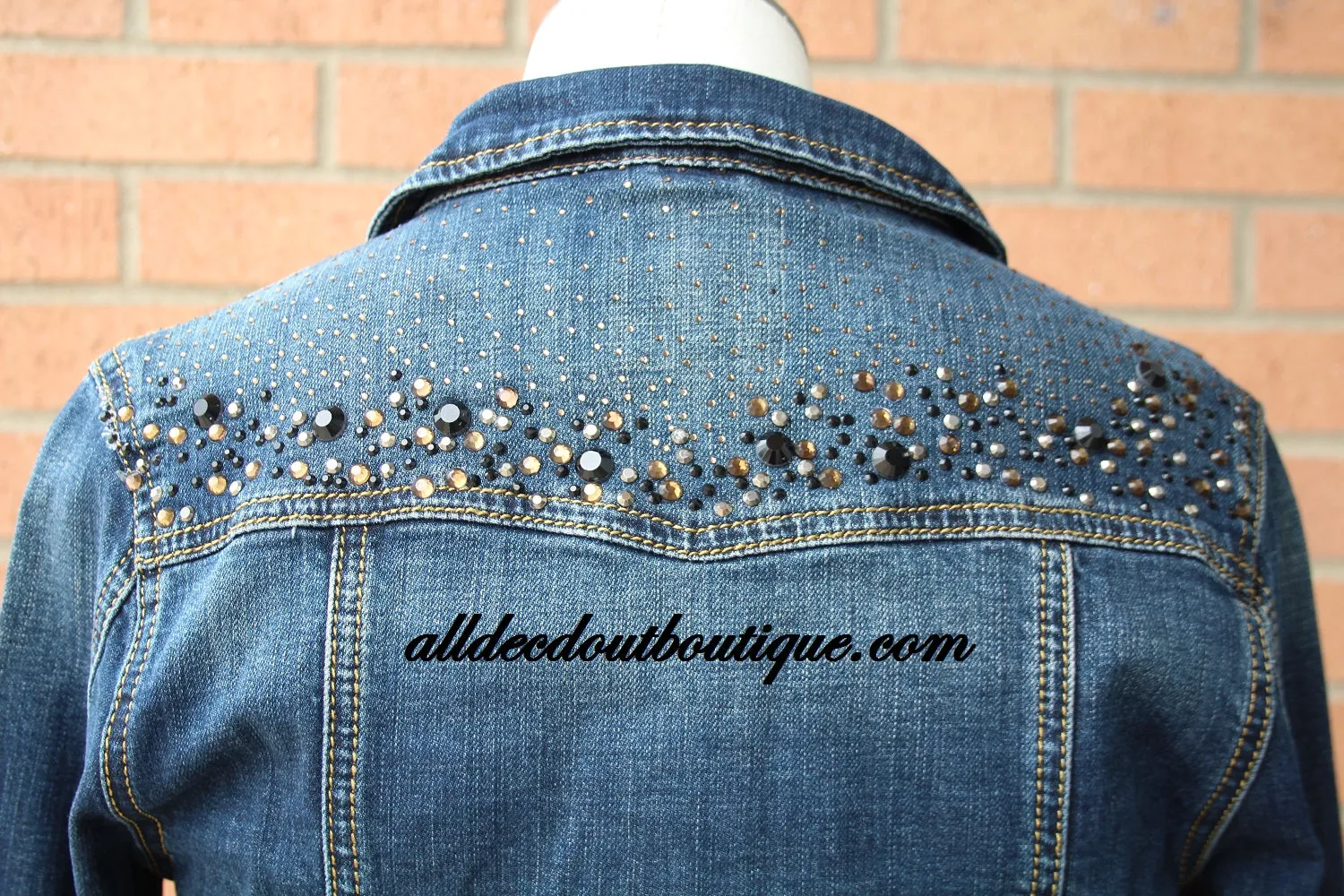L.A. Idol | Jeweled Dark Denim Jacket