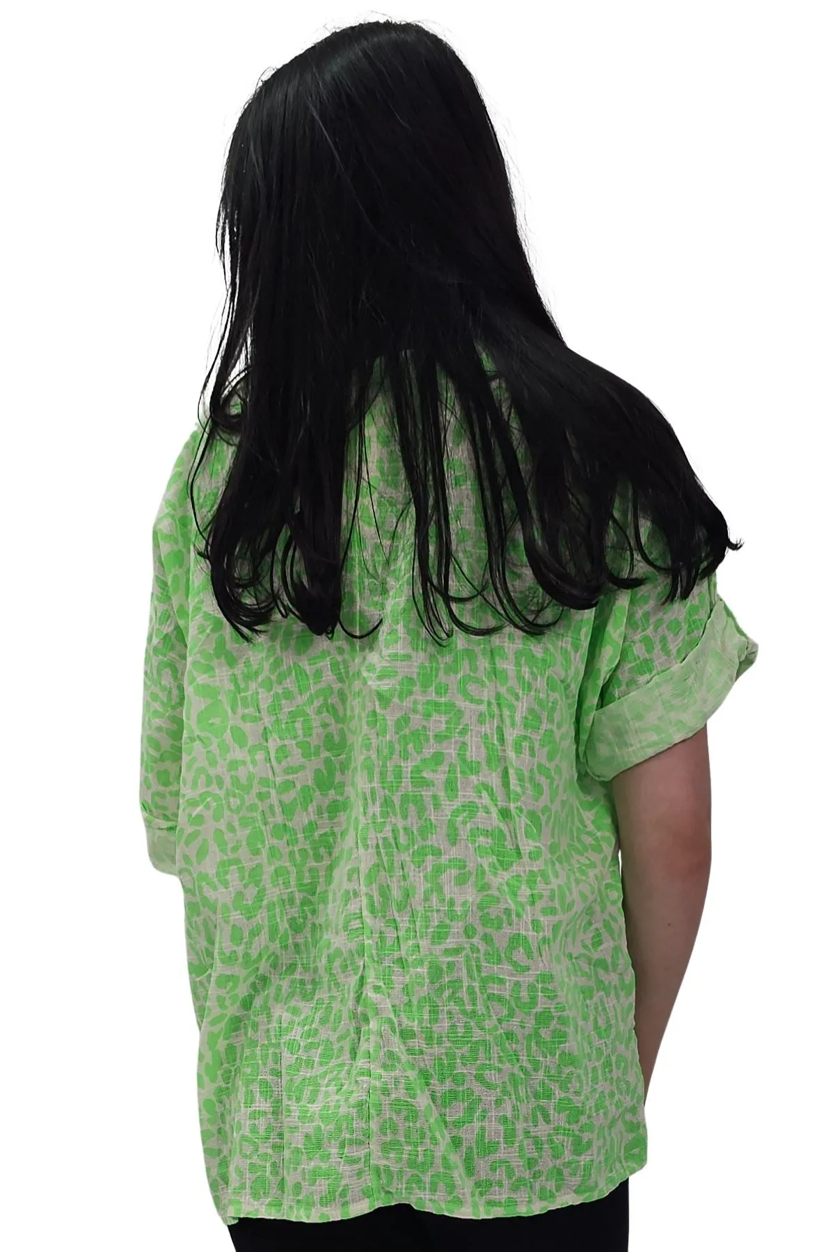 Leopard Print Tunic Cotton Dress