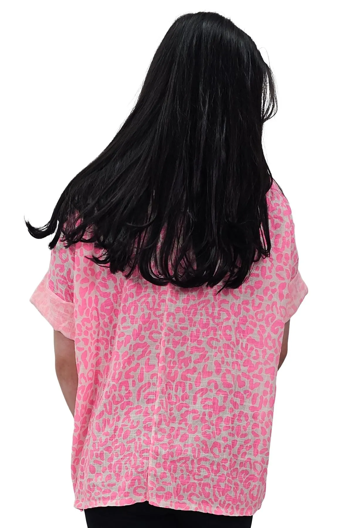 Leopard Print Tunic Cotton Dress