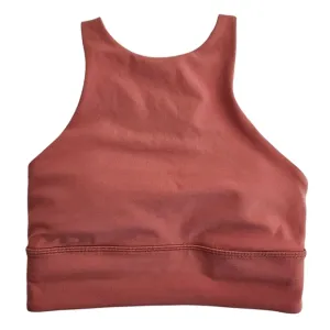 Lululemon Dusty Rose Like A Cloud High Neck Sports Bra