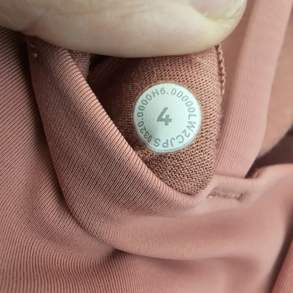 Lululemon Dusty Rose Like A Cloud High Neck Sports Bra