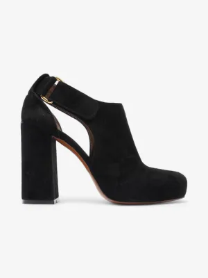 Marni Cut-Out Booties 90mm Black Suede EU 39 UK 6