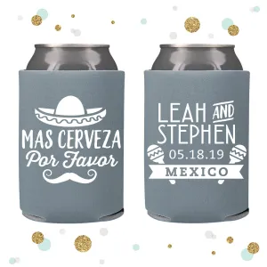 Mas Cerveza Por Favor - Wedding Can Cooler #117R